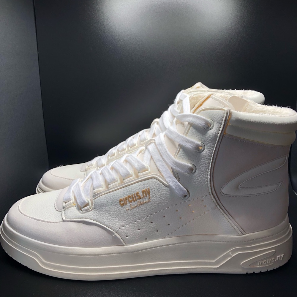 Circus NY Sam Edelman Irving White Lace Up Zipper High Top Sneaker Size 9.5 NWT - Picture 10 of 14